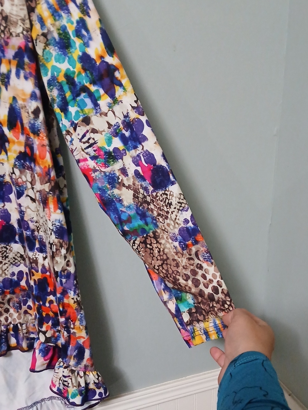 NUGGLES Multicolor Long-Sleeve Printed Top - Picture 3 of 5